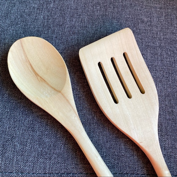 Witchy HANDCRAFTED wooden spoon and slotted spatula  set New and ready t… - Picture 3 of 6